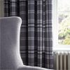 selling woven check thermal eyelet curtains 5f01978d7d421
