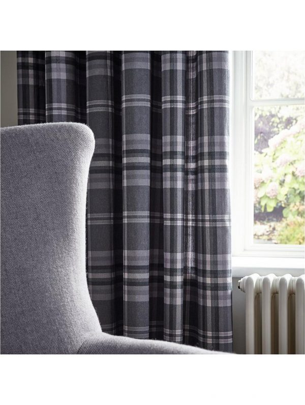 selling woven check thermal eyelet curtains 5f01978d7d421