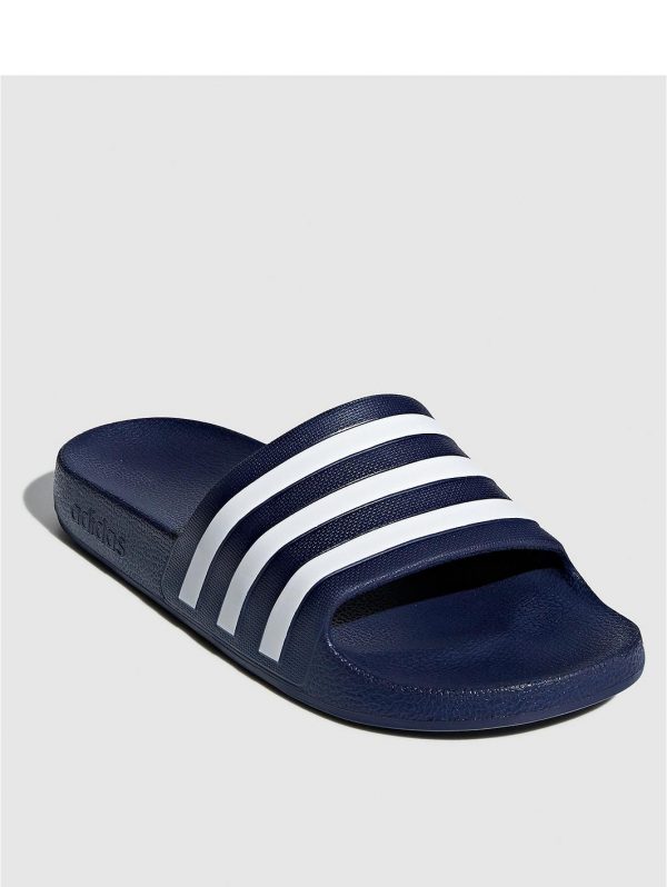 shoe special sale adilette aqua slides navy 5efc77bf1bd3a