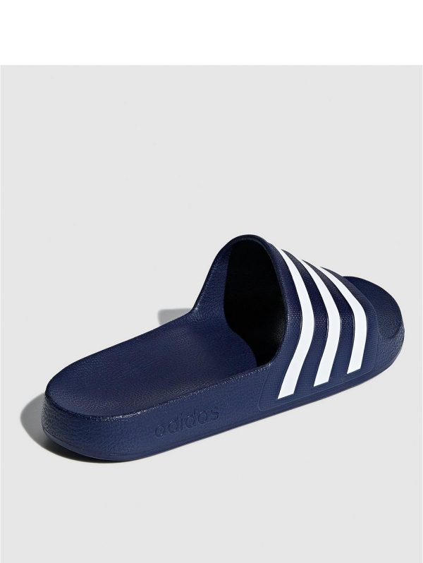 shoe special sale adilette aqua slides navy 5efc77bfd53d0