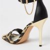 special sale animal print barely there stiletto sandal light brown 5f0312ce50836