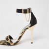special sale animal print barely there stiletto sandal light brown 5f0312d0afb47