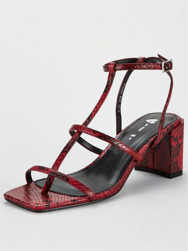 special sale bellamy square toe strappy sandal red 5efdcbd1976ea