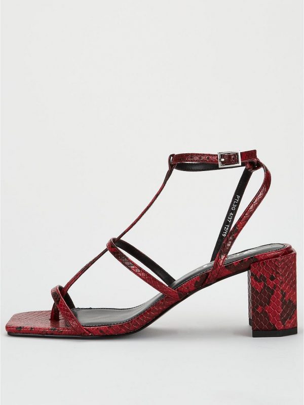special sale bellamy square toe strappy sandal red 5efdcbd3674b2