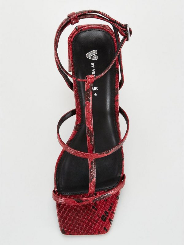 special sale bellamy square toe strappy sandal red 5efdcbd5ba612