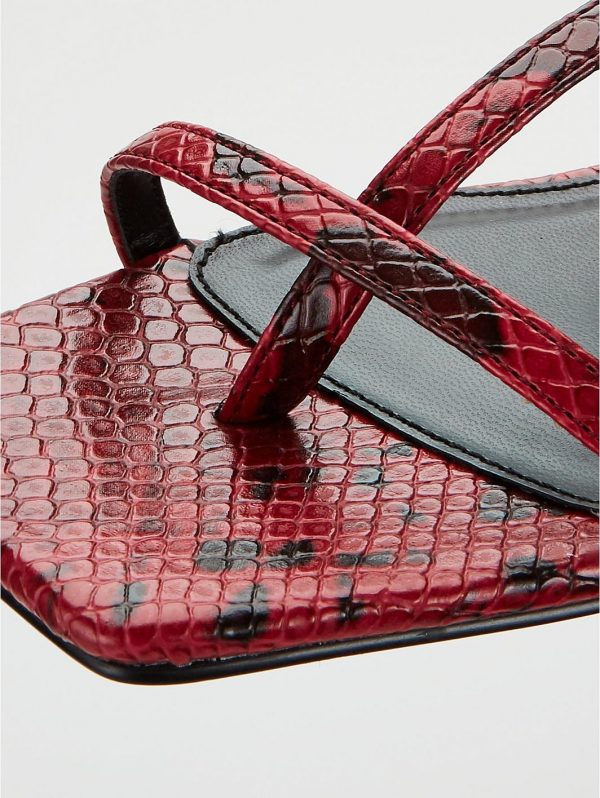 special sale bellamy square toe strappy sandal red 5efdcbd8830f4