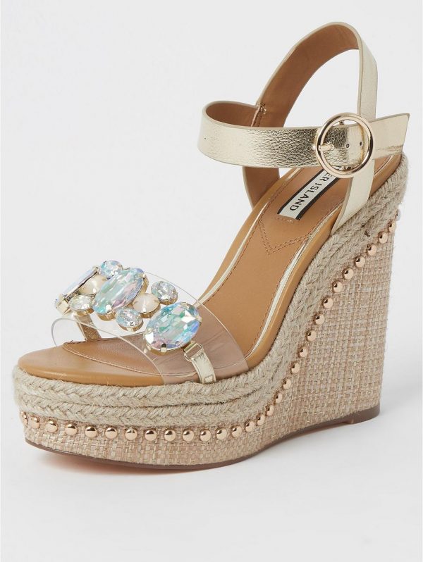 special sale perspex wedge sandals beige 5f03127cefea8