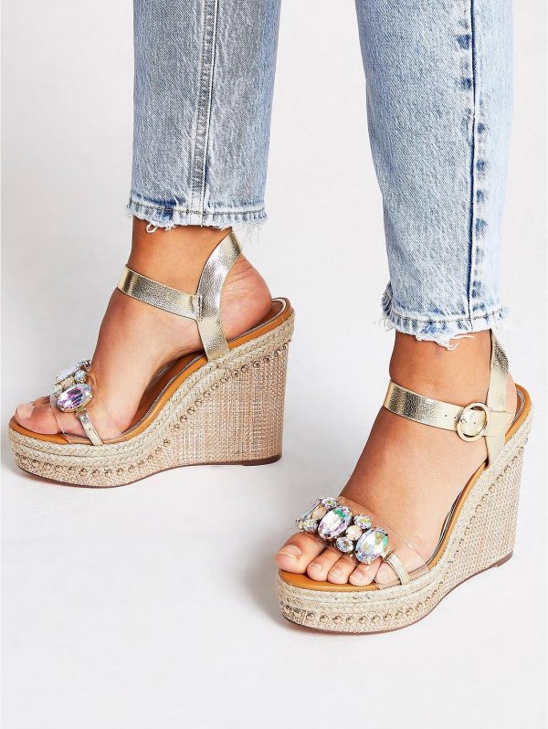 special sale perspex wedge sandals beige 5f03127d9eb47