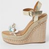 special sale perspex wedge sandals beige 5f0312829c292