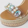 special sale perspex wedge sandals beige 5f031284842d0