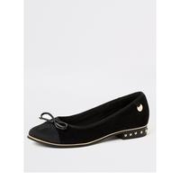 special sale stud heel ballet shoe black 5f1a6ebb3ba51