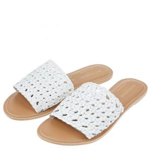 special sale woven slider white 5f0311c256fb9