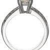 buy 18 carat white gold 100pt equivalent cushion cut ring 5f279f00b1930