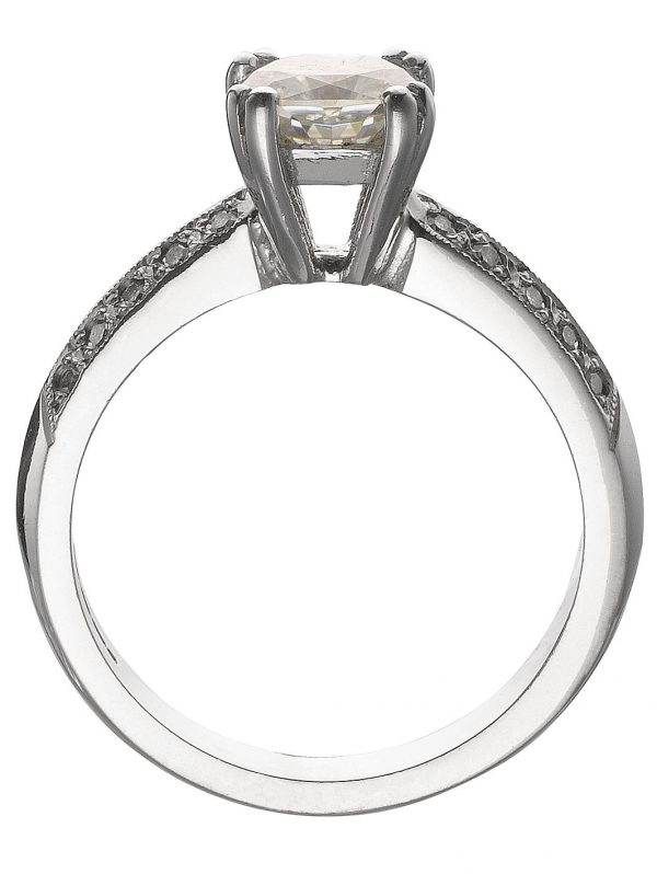 buy 18 carat white gold 100pt equivalent cushion cut ring 5f279f00b1930