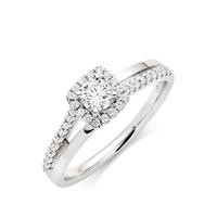 buy 18ct white gold diamond halo ring 5f296019e923c