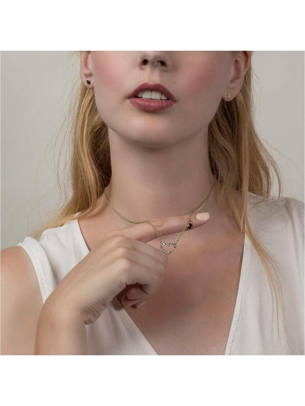 buy 18k gold plated sterling silver dog and crystal set heart ladies earrings set 5f2c04f183906