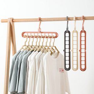 buy 4pcs multi function folding hanger rotating magic clothes hanger closet organizer home bedroom storage rack 07959980 5f2e65d7b876f