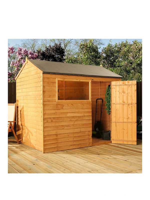 buy 8 x 6ft great value overlap reverse apex shed with window 5f49eacfee31e