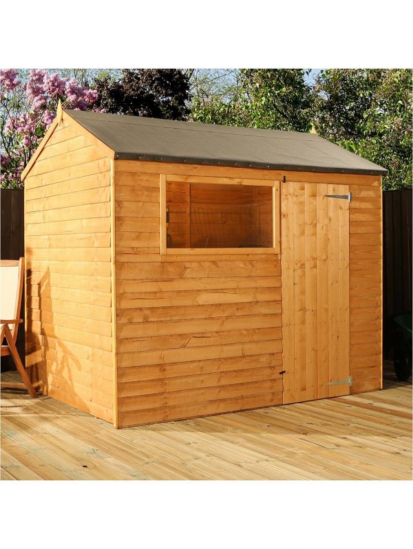 buy 8 x 6ft great value overlap reverse apex shed with window 5f49ead1be26e