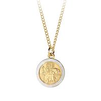 buy 9 carat rolled gold two tone st christopher pendant 5f2baf43f3f04