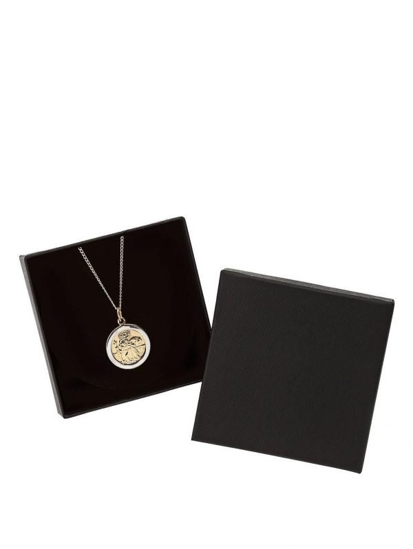 buy 9 carat rolled gold two tone st christopher pendant 5f2baf4938e7f