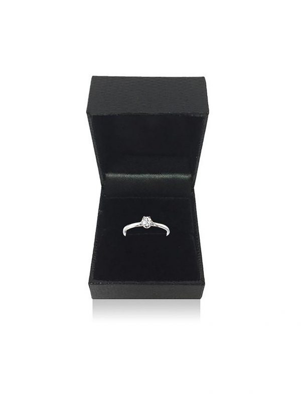 buy 9 carat white gold 25pt certified solitaire ring 5f2ce52749043