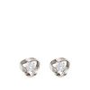 buy 9 carat white gold 6 5mm cubic zirconia knot earrings 5f3d2882868fe