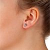 buy 9 carat white gold 6 5mm cubic zirconia knot earrings 5f3d2889cea2f