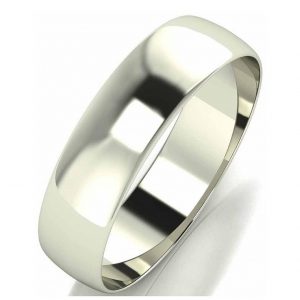 buy 9 carat white gold d shape wedding band 5 mm 5f2ff77ad9839