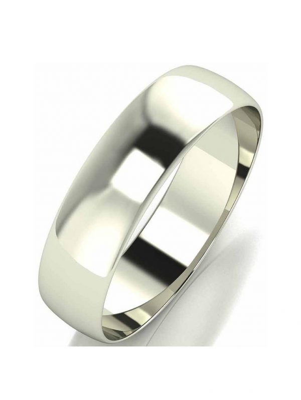 buy 9 carat white gold d shape wedding band 5 mm 5f2ff77ad9839