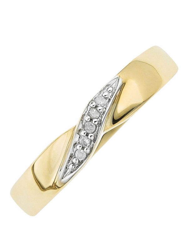 buy 9 carat yellow gold twist diamond set wedding band 3 mm 5f2ce4ec76ce8