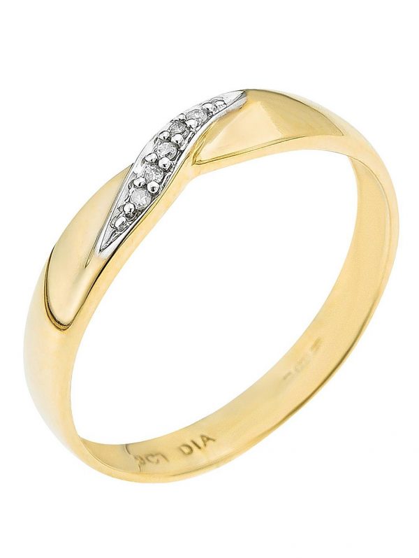 buy 9 carat yellow gold twist diamond set wedding band 3 mm 5f2ce4ed5ed70