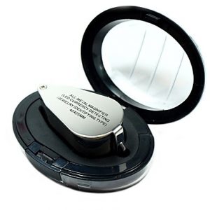 buy 9890 portable mini 40 x loupe magnifier magnifying triplet jewelers eye glass jewelry diamond with ultraviolet light led lamp 07223337 5f252b288a8b4