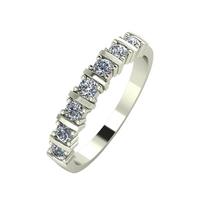 buy 9ct gold 1 2 carat eq moissanite 7 stone eternity ring 5f279f130ee76