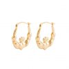 buy 9ct gold claddagh creole hoop earrings 5f3fcb8cbdc28