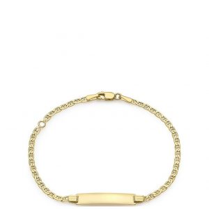 buy 9ct gold flat chain id bar bracelet 5f49055e88a3b