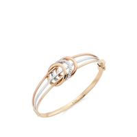 buy 9ct gold rose gold and white gold sparkle bangle 5f33ed593b65e