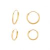 buy 9ct gold set of two 11mm 13mm hinged hoop earrings 5f4270e3d76a8
