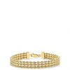 buy 9ct gold triple layer rope chain bracelet 5f45156941819