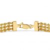 buy 9ct gold triple layer rope chain bracelet 5f45156bc0cd3