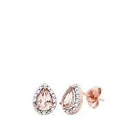 buy 9ct rose gold morganite and diamond earrings 5f2ea84dcbd1d