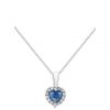 buy 9ct white gold blue cubic zirconia heart pendant necklace 5f2baf0b35d43