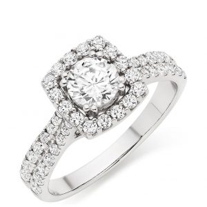 buy 9ct white gold cubic zirconia halo ring 5f280e675164f