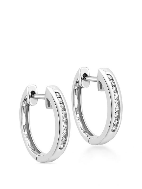 buy 9ct white gold diamond set hoop earrings 5f2812b0565d8