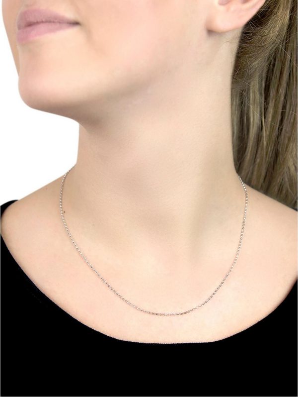 buy 9ct white gold round belcher chain necklace 5f2d00a99237b