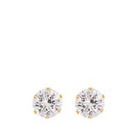 buy 9ct yellow gold 8mm cubic zirconia stud earrings 5f26c0a48ed84