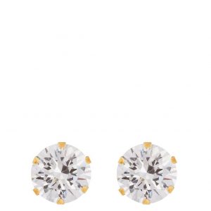 buy 9ct yellow gold 8mm cubic zirconia stud earrings 5f26c0a7db17d