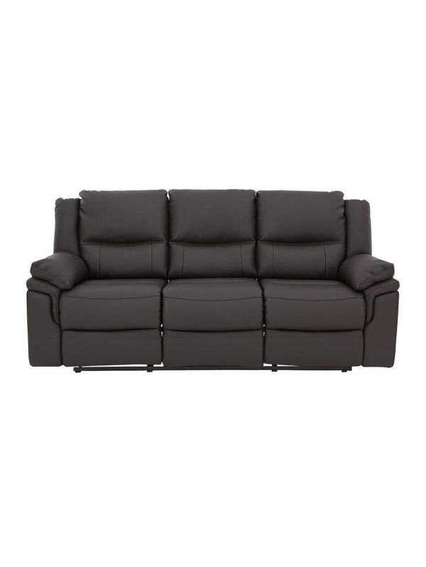 buy albion luxury faux leather 3 seater manual recliner sofa 5f3cab408a316