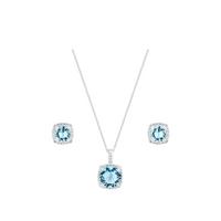 buy aqua blue cubic zirconia jewellery set 5f26e9cbc16fa