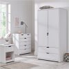 buy aspen 2 door 2 drawer childrens wardrobe white oak effect 5f2b7ebdedd4d